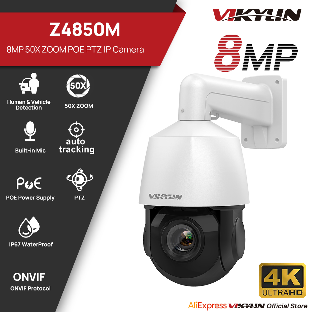 Vikylin 4K 8MP PTZ 32X Zoom 10 - Outdoor Power G Sensor recension och pris