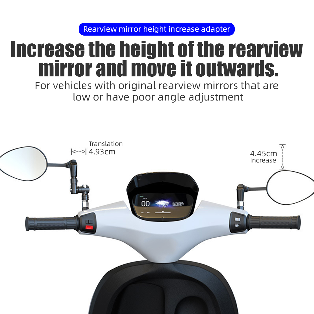 Motorcycle Mirror Mount Motorc - Outdoor Powersports recension och pris