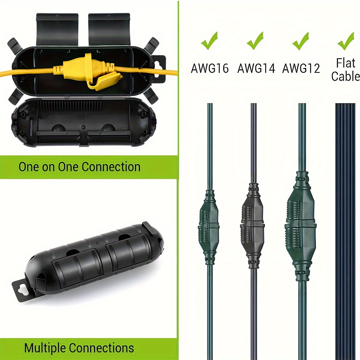 Extension Cord Plug Connection - Outdoor Power Outlet Cover recension och pris