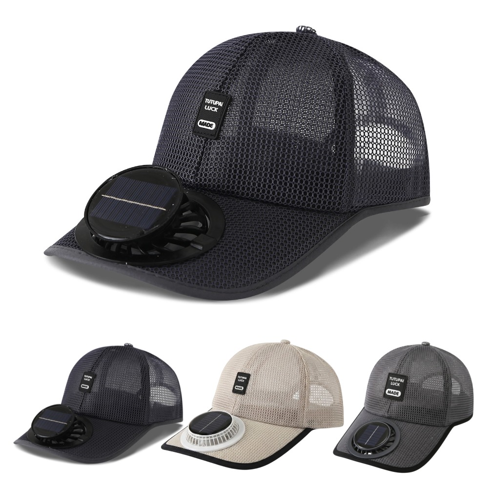 Unisex Solar Powered Fan Cap F - Outdoor Powersports recension och pris