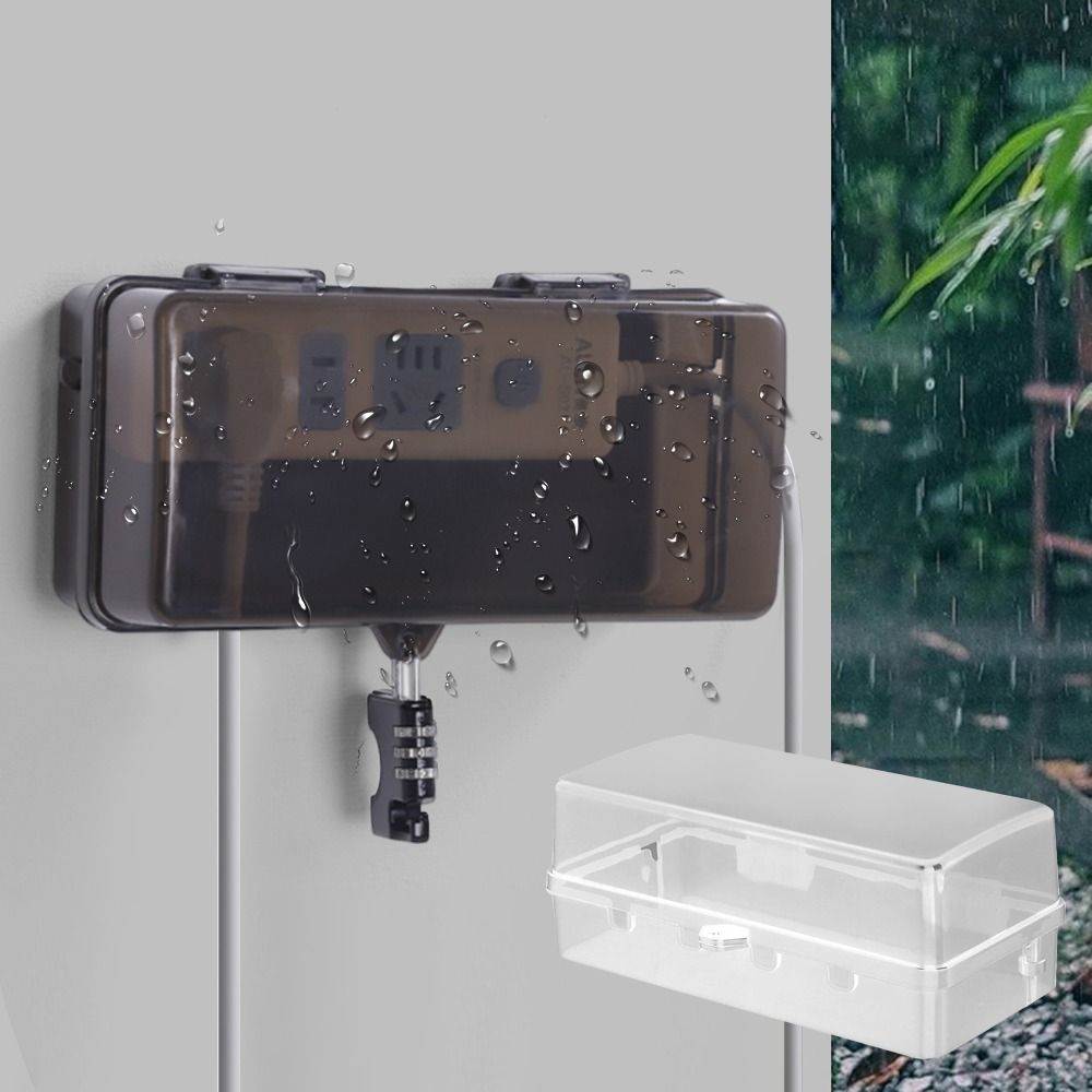 Durable Plastic Plug Box Anti- - Outdoor Power Outlet Cover recension och pris