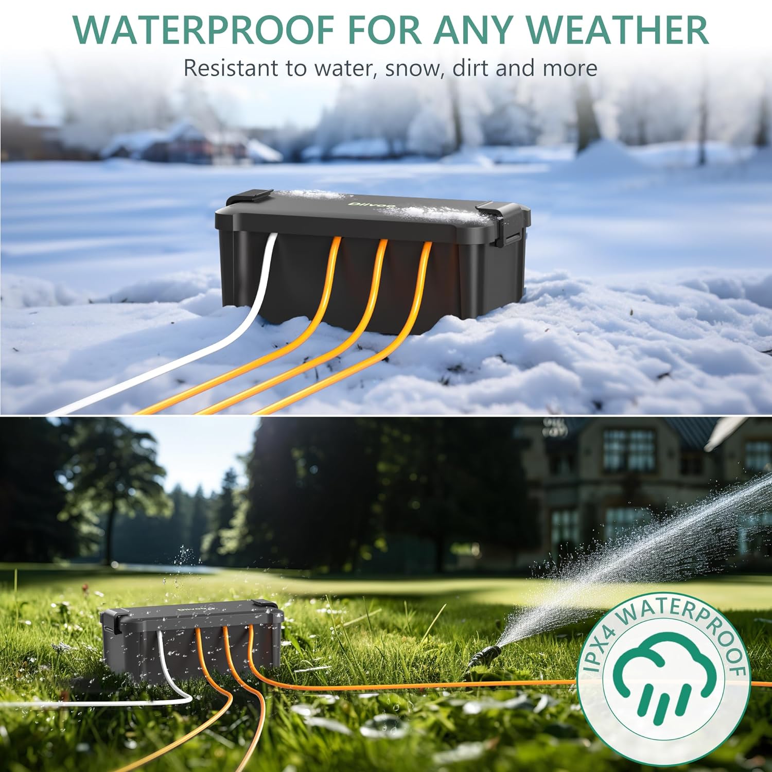 Diivoo Outdoor Waterproof Elec - Outdoor Power Outlet Cover recension och pris