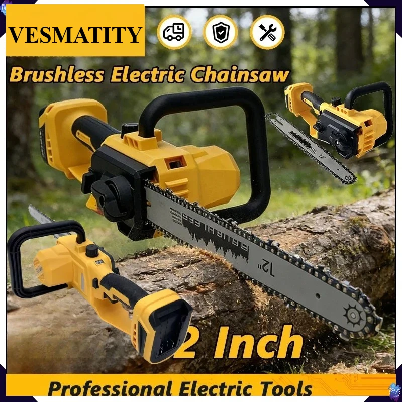 Cordless Chain Saw Automatic O - Electric Chainsaw Battery recension och pris