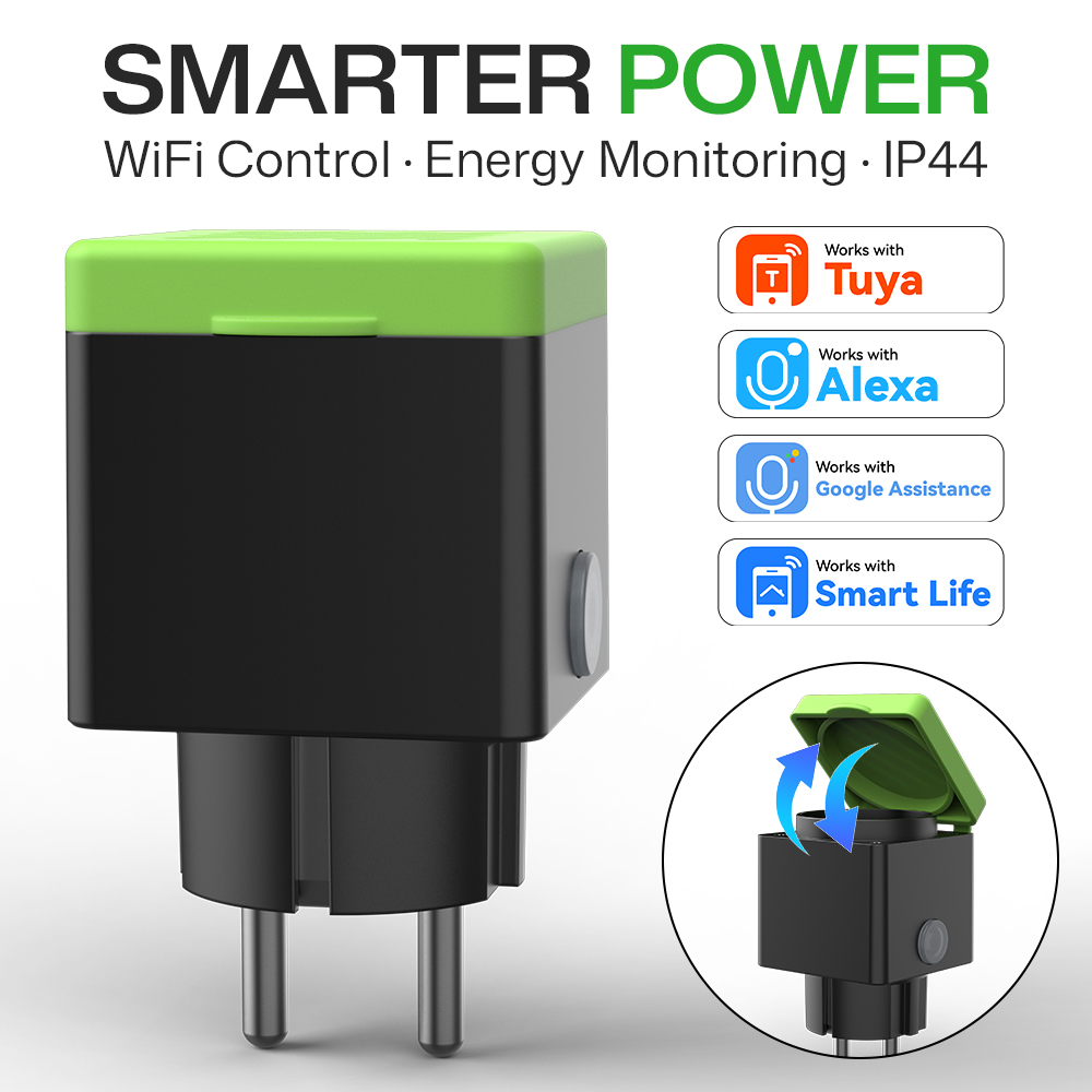 Waterproof Smart Socket With B - Outdoor Power Outlet Wifi recension och pris